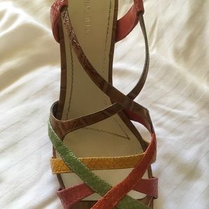 Nine West Snake skin heels